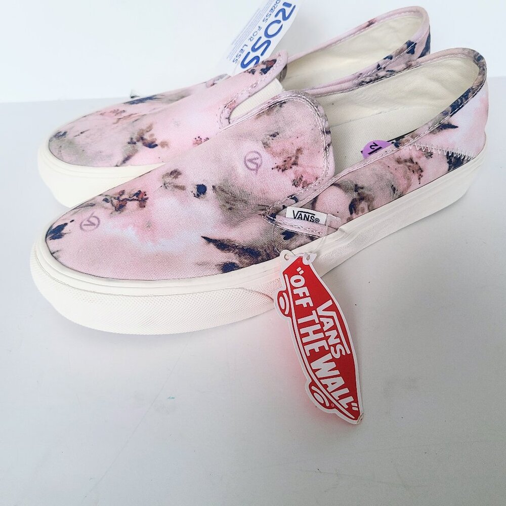 Vans Pink and White Women's Sneakers